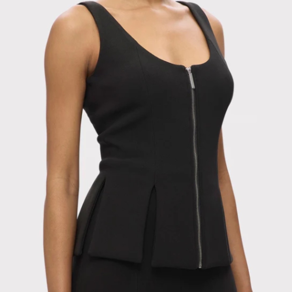 Herve Leger Peplum Black Top